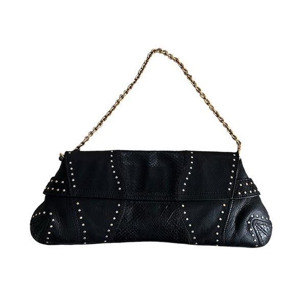 Gucci Black Python Horsebit Chain bag, large size - Picture 2 of 9